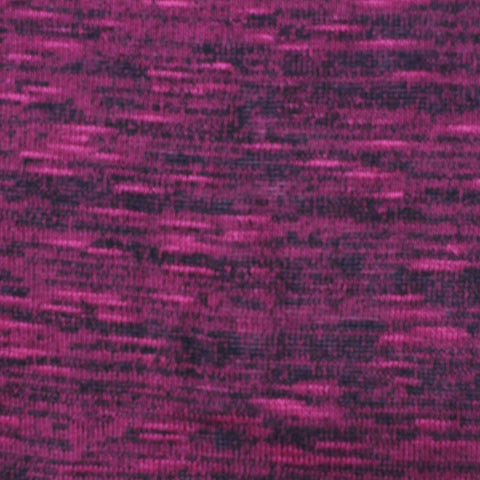 Dark Purple Marl Chunky Knit, Viscose-Poly