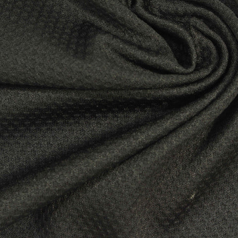 Dark Grey Geometric-Diamond Mesh, Polyester