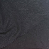 Brushed Viscose Stretch Jersey Knit Fabric, 185 gsm, 165 cm — Black — photo 1
