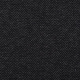 Dark Grey Herringbone Chunky Knit, Polyester — photo 1