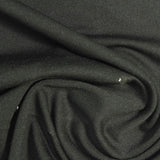 Black Ribbed Jersey Knit, Polyester — photo 1
