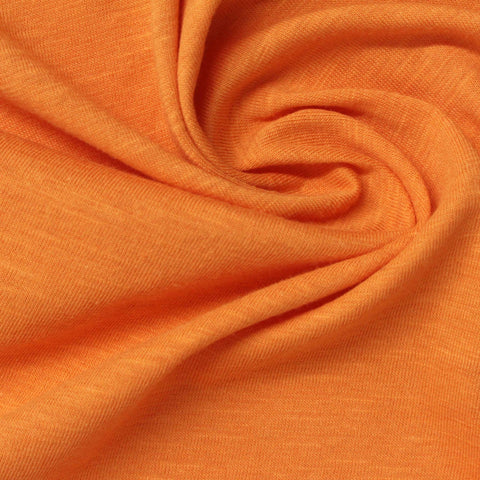 Orange Heathered-Marl Knit, Cotton