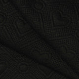 Black Hearts Jacquard, Polyester, 299 gsm — photo 1