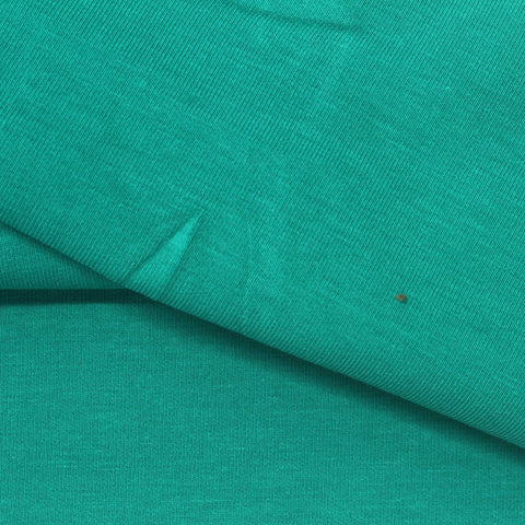 Polyester Cotton Stretch Scuba Knit Fabric, 360 gsm, 160 cm — Green