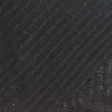 Slub Polyester Viscose Stretch Rib Knit Fabric, 160 gsm — Black — photo 1