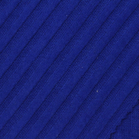 100% Polyester Rib Knit Fabric, 230 gsm, 150 cm — Blue