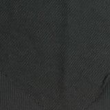Brushed Polyester Stretch Rib Knit Fabric, 250 gsm, 160 cm — Black — photo 1