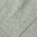 Light Grey Heathered-Marl Rib Knit, Cotton-Poly, 279 gsm — photo 1