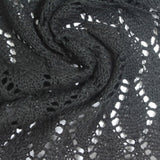 Jacquard Polyester Cotton Pointelle Knit Fabric, 300 gsm, 160 cm — Grey — photo 1