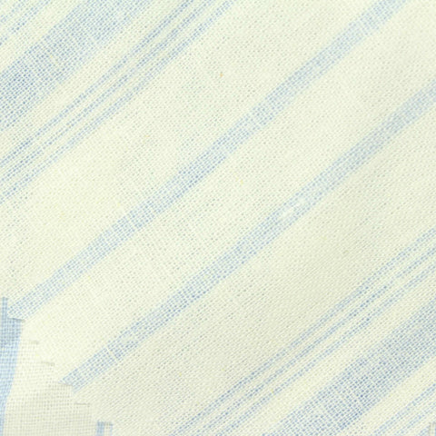 Light Blue Stripes Woven, Linen-Viscose