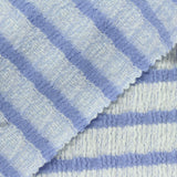 Light Blue Horizontal-Stripe Jersey Knit, Cotton — photo 1