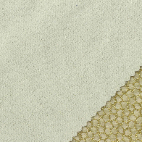 Gold Honeycomb Jacquard, Poly-Spandex, 170 gsm