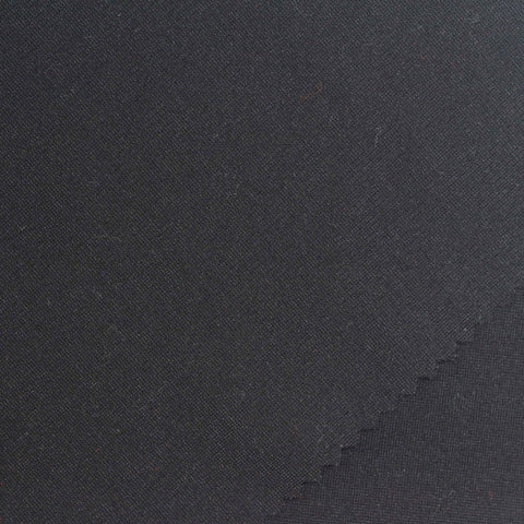 Viscose Nylon Stretch Ponte Knit Fabric, 310 gsm, 160 cm — Black, ref EF-273693