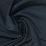 Polyester Stretch Linen-Look Fabric, 294 gsm, 150 cm — Navy — photo 1