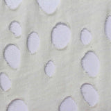 Jacquard 100% Cotton Knit Fabric, 110 gsm, 165 cm — White — photo 1