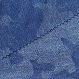 Blue Tone-on-Tone Camo Jersey Knit, Polyester — photo 1