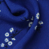 White Flowers Woven, Viscose, 145 gsm — photo 1