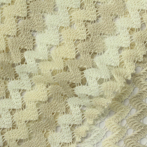 Light Beige Chevron Jacquard, Polyester