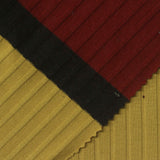 Cream Horizontal-Stripe Rib Knit, Poly-Viscose, 205 gsm — photo 1