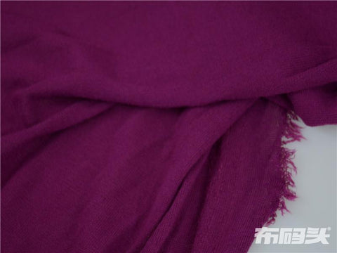 Polyester Viscose Chunky Knit Fabric, 190 gsm, 160 cm — Purple