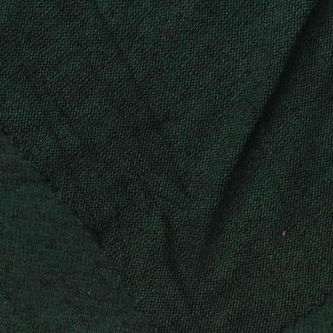 Dark Green Marl Chunky Knit, Viscose-Poly, 216 gsm