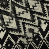 Black Geometric-Zigzag Jacquard, Viscose — photo 1