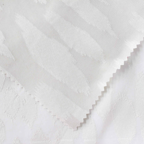 White Leaf Jacquard, Polyester, 79 gsm