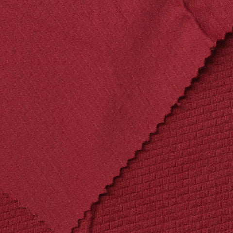 Polyester Stretch Knit Fabric, 240 gsm, 185 cm — Red