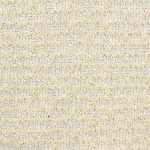 Cream Tone-on-Tone Chunky Knit, Poly-Cotton