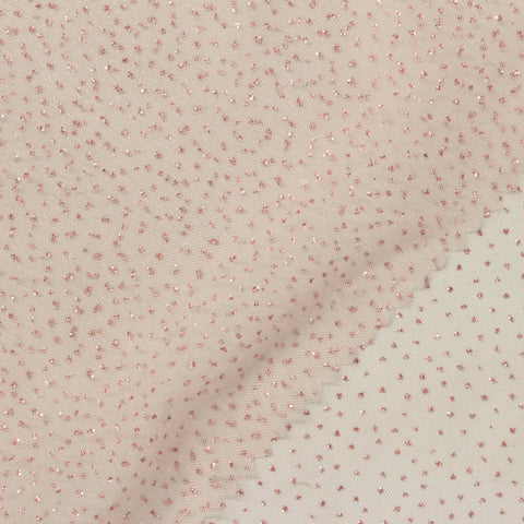 Gold Glitter-Dot Knit, Polyester