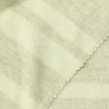 Cream Horizontal-Stripe Chunky Knit, Viscose-Poly, 230 gsm, 155 cm — photo 1