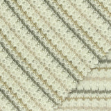 Cream Horizontal-Stripe Chunky Knit, Poly-Cotton, 250 gsm — photo 1