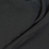 Polyester Stretch Woven Fabric, 125 gsm, 150 cm — Black — photo 1
