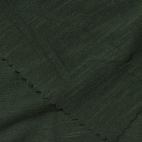 Dark Green Marl Jersey Knit, Viscose, 152 gsm