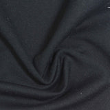 Viscose Nylon Stretch Ponte Knit Fabric, 320 gsm, 155 cm — Black, ref EF-278192 — photo 1