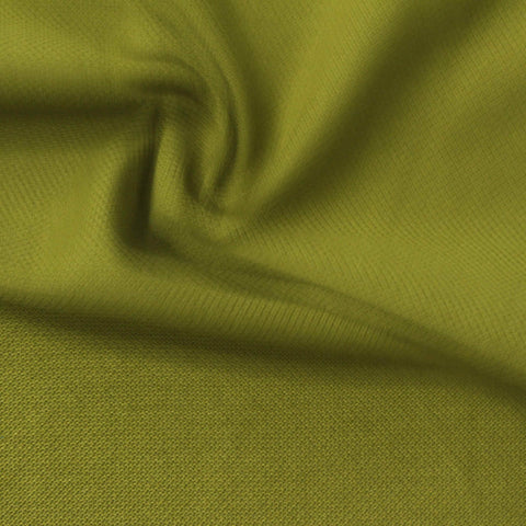 Polyester Cotton Piqué Knit Fabric, 215 gsm, 190 cm — Khaki