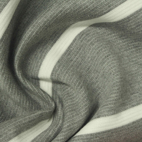 Grey Marl Knit, Cotton-Poly, 305 gsm