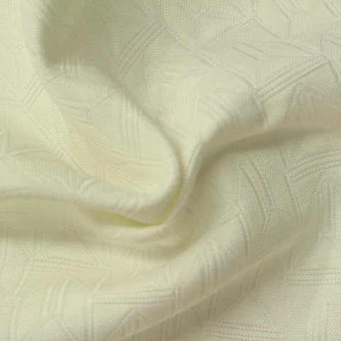 Cream Tone-on-Tone Jacquard, Polyester, 202 gsm