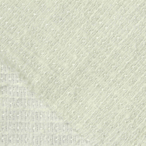 100% Polyester Bouclé Fabric, 286 gsm, 150 cm — White