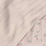 Pink Floral Pointelle Knit, Cotton — photo 1