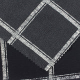 Black Check Chiffon, Polyester — photo 1