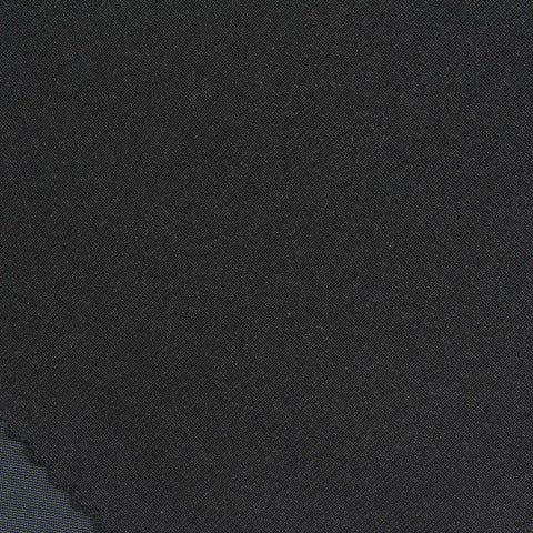 Washed Polyester Viscose Stretch Scuba Knit Fabric, 310 gsm, 160 cm — Navy