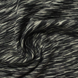 Black Abstract Jersey Knit, Spandex — photo 1