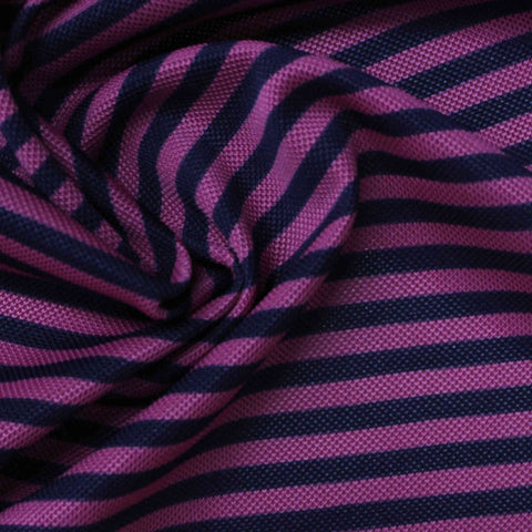 Purple Fine-Stripe Knit