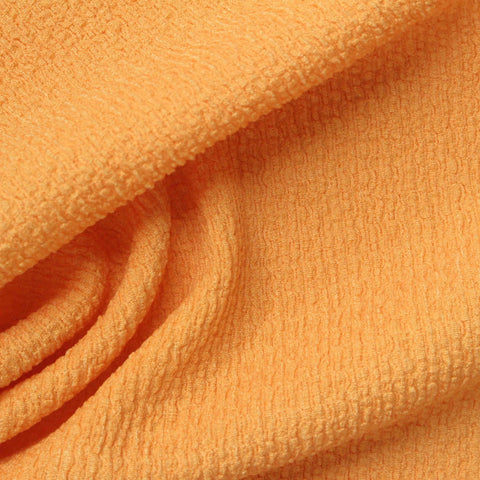 Polyester Stretch Crepe Fabric, 170 gsm, 155 cm — Orange