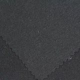 Polyester Stretch Piqué Knit Fabric, 155 gsm, 145 cm — Black — photo 1
