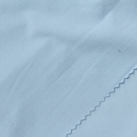 Polyester Stretch Milk Silk Knit Fabric, 190 gsm, 155 cm — Blue