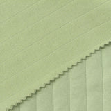 Light Green Vertical-Line French Terry, Polyester — photo 1