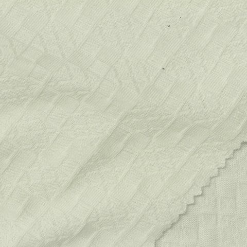 Cream Squares Jacquard, Cotton
