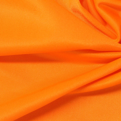 Polyester Stretch Warp Knit Fabric, 180 gsm, 150 cm — Orange